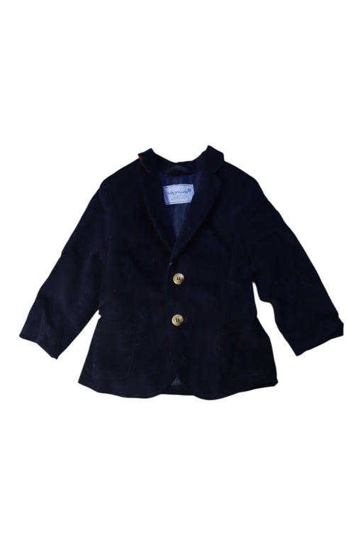 A Navy Blazers from Tutto Piccolo in size 12-18M for boy. (Front View)