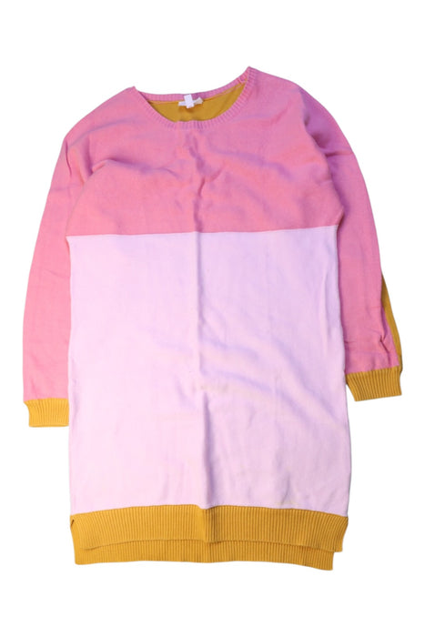 A Pink Sweater Dresses from Seed in size 7Y for girl. (Front View)