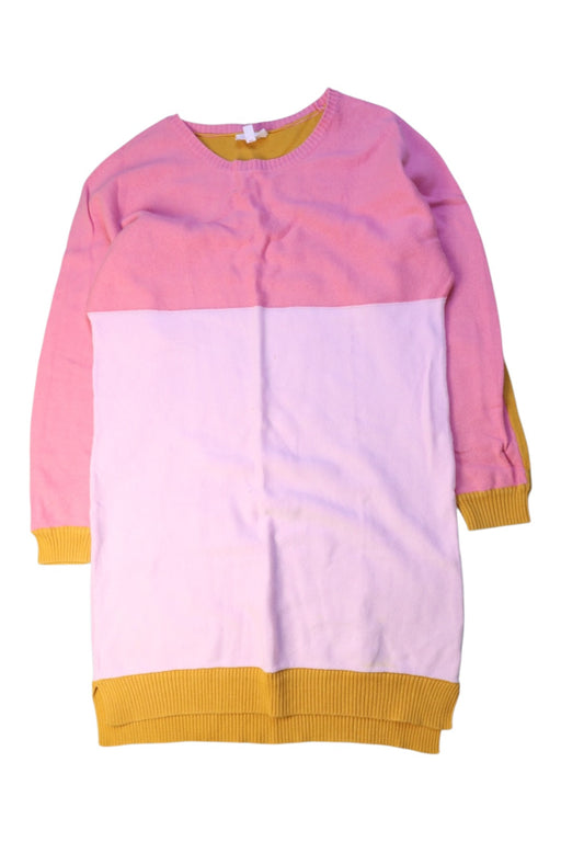 A Pink Sweater Dresses from Seed in size 7Y for girl. (Front View)