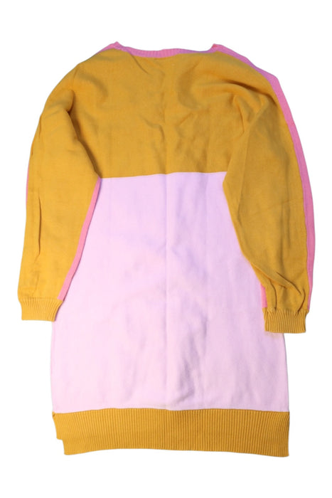 A Pink Sweater Dresses from Seed in size 7Y for girl. (Back View)