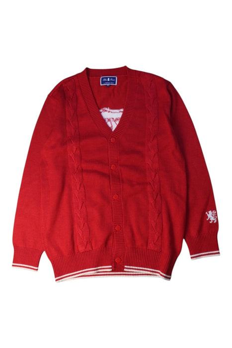 A Red Cardigans from Nicholas & Bears in size 6T for boy. (Front View)