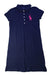 A Navy Short Sleeve Dresses from Ralph Lauren in size 8Y for girl. (Front View)
