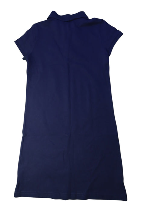 A Navy Short Sleeve Dresses from Ralph Lauren in size 8Y for girl. (Back View)