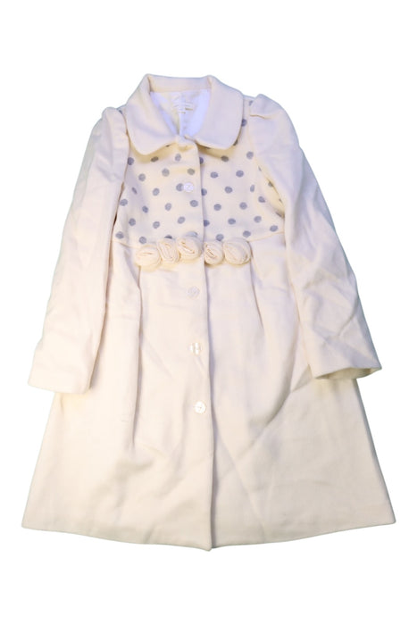 A Ivory Coats from Nicholas & Bears in size 8Y for girl. (Front View)