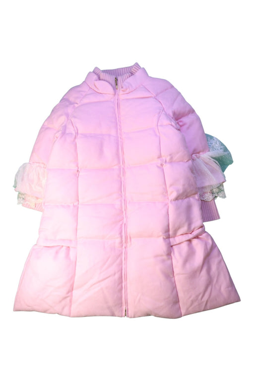 A Pink Puffer/Quilted Coats & Outerwear from Nicholas & Bears in size 8Y for girl. (Front View)