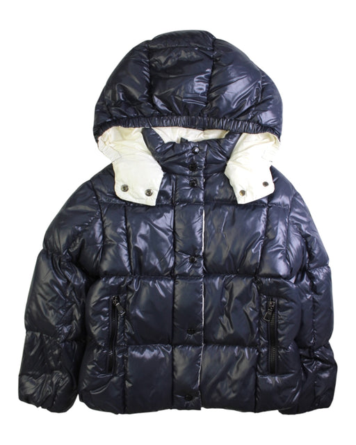 A Navy Puffer/Quilted Coats & Outerwear from Moncler in size 8Y for neutral. (Front View)