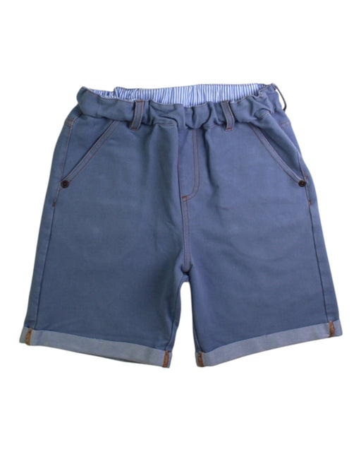 A Blue Shorts from Chickeeduck in size 5T for boy. (Front View)