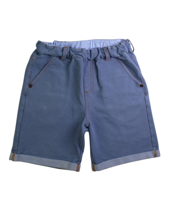 A Blue Shorts from Chickeeduck in size 5T for boy. (Front View)