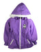 A Purple Puffer/Quilted Jackets from Mini Rodini in size 7Y for girl. (Front View)