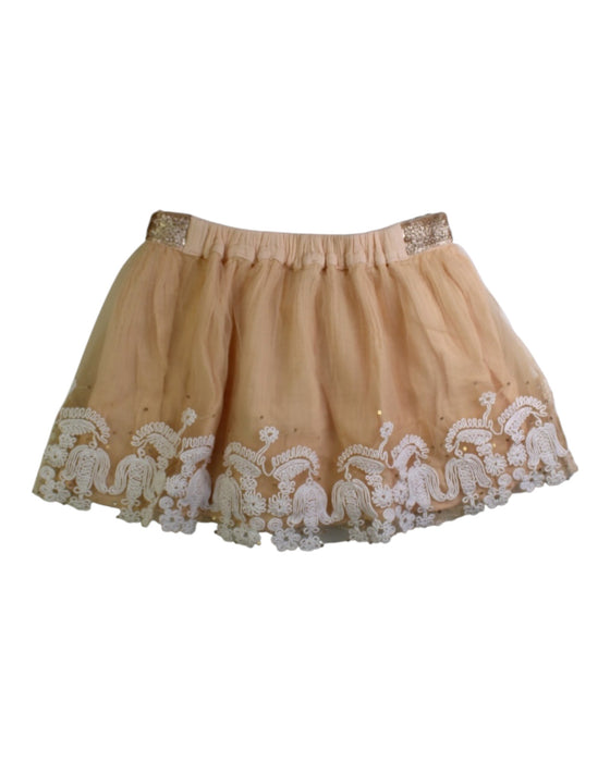 A Beige Tulle Skirts from Louise Misha in size 6T for girl. (Back View)