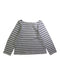 A Black Long Sleeve Tops from Petit Bateau in size 6T for girl. (Front View)