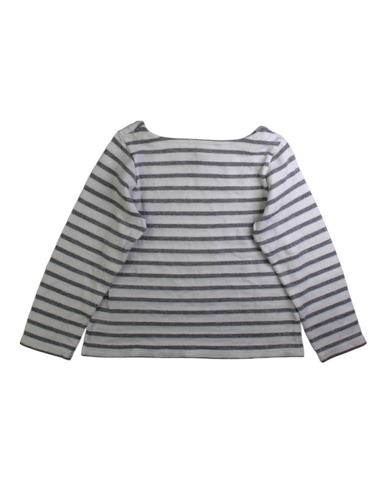 A Black Long Sleeve Tops from Petit Bateau in size 6T for girl. (Back View)