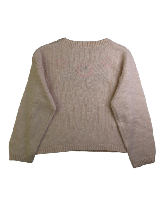 A Beige Knit Sweaters from Louise Misha in size 6T for girl. (Back View)