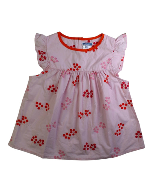 A Pink Short Sleeve Dresses from Jacadi in size 8Y for girl. (Front View)