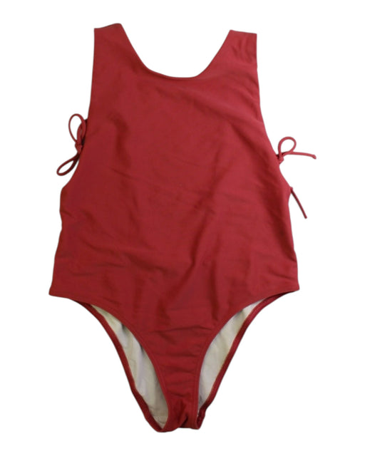 A Red Swimsuits from Latitid in size 8Y for girl. (Front View)
