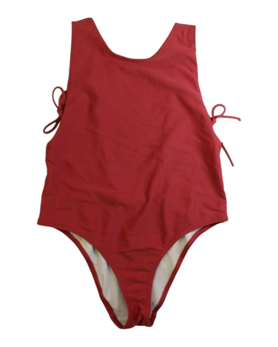 A Red Swimsuits from Latitid in size 8Y for girl. (Front View)