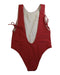 A Red Swimsuits from Latitid in size 8Y for girl. (Back View)