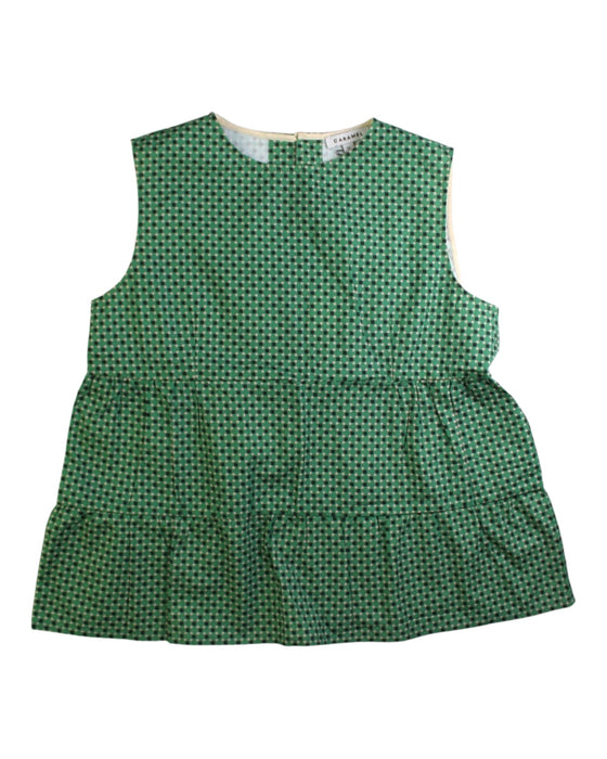 A Green Sleeveless Tops from Caramel in size 12Y for girl. (Front View)