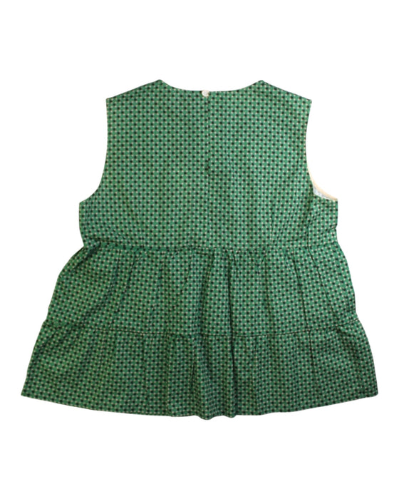 A Green Sleeveless Tops from Caramel in size 12Y for girl. (Back View)