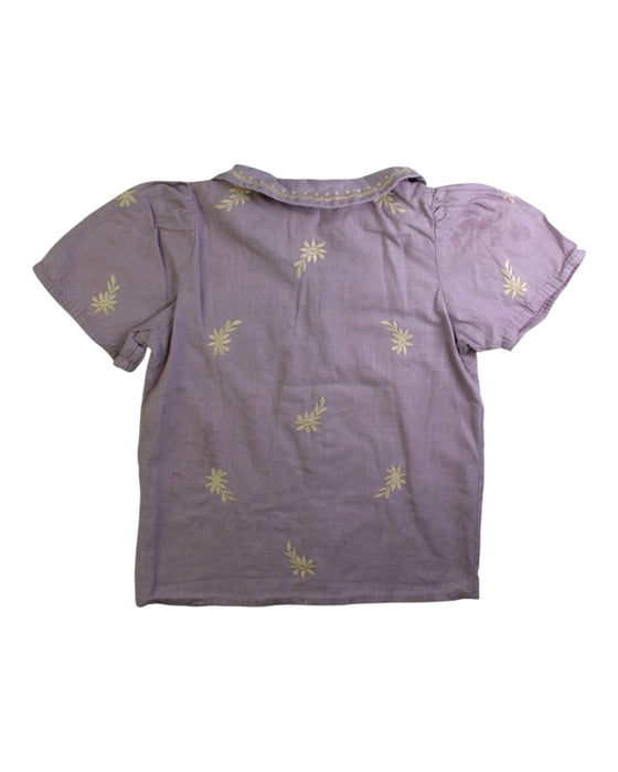 A Purple Short Sleeve Shirts from Apolina in size 9Y for girl. (Back View)
