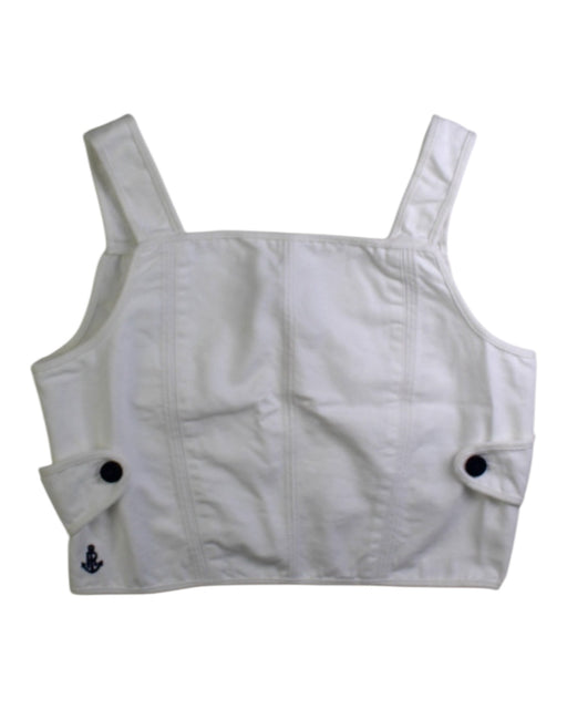 A White Sleeveless Tops from Polo Ralph Lauren in size 12Y for girl. (Front View)