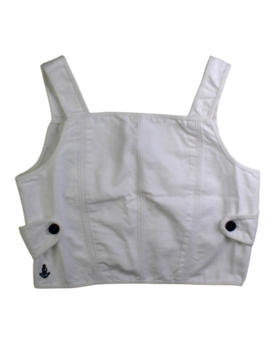 A White Sleeveless Tops from Polo Ralph Lauren in size 12Y for girl. (Front View)