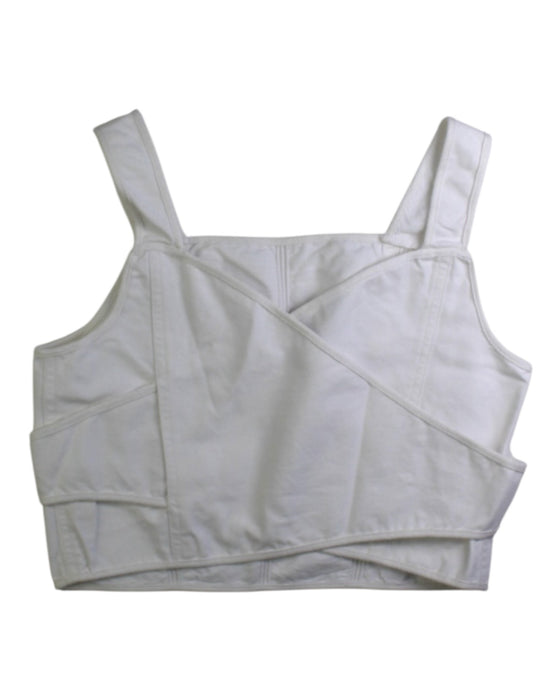A White Sleeveless Tops from Polo Ralph Lauren in size 12Y for girl. (Back View)