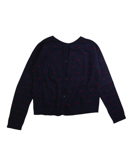 A Navy Cardigans from Jacadi in size 6T for girl. (Front View)