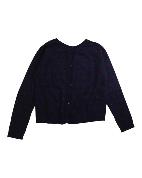 A Navy Cardigans from Jacadi in size 6T for girl. (Front View)