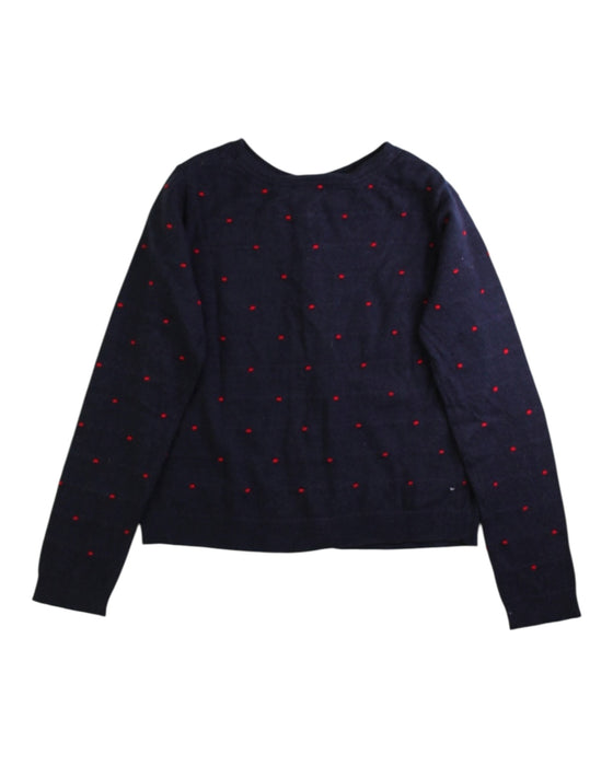 A Navy Cardigans from Jacadi in size 6T for girl. (Back View)