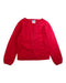 A Red Cardigans from Jacadi in size 6T for girl. (Front View)