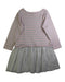 A Pink Long Sleeve Dresses from Petit Bateau in size 6T for girl. (Back View)