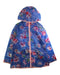 A Blue Rain Jackets from Joules in size 9Y for girl. (Front View)