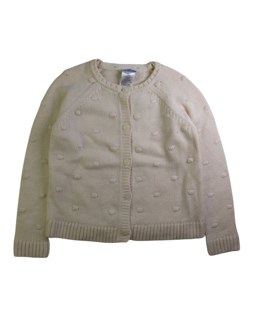 A Beige Cardigans from Jacadi in size 6T for girl. (Front View)