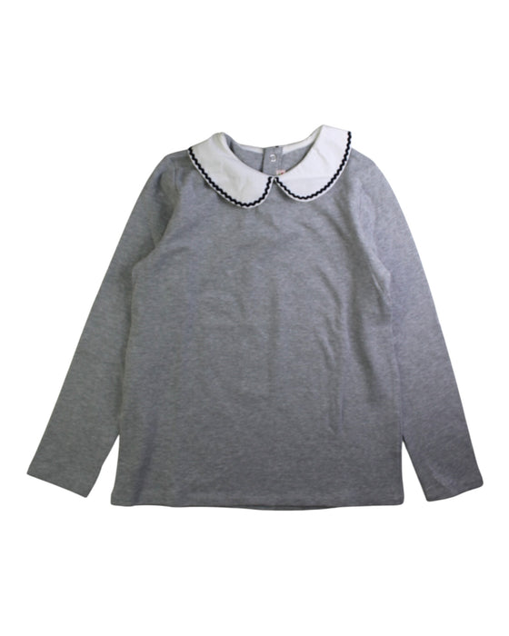 A Grey Long Sleeve Tops from Bonpoint in size 12Y for girl. (Front View)