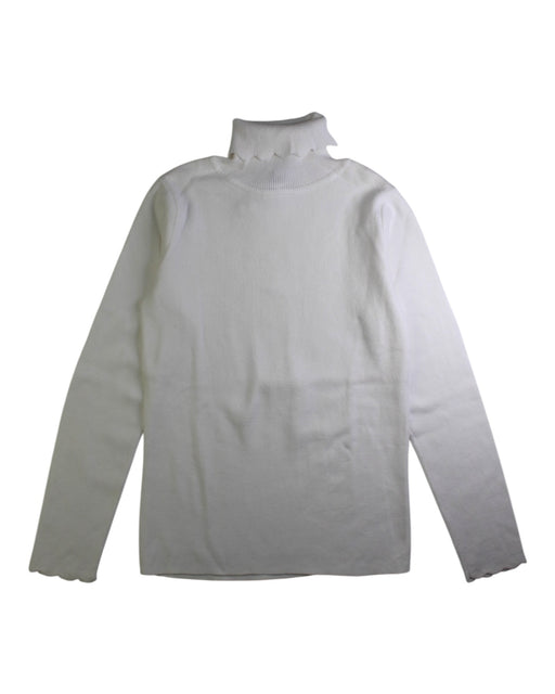 A White Long Sleeve Tops from Jacadi in size 10Y for girl. (Front View)