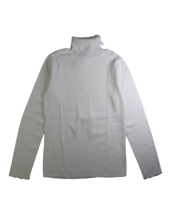 A White Long Sleeve Tops from Jacadi in size 10Y for girl. (Front View)
