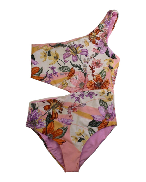 A Multicolour Swimsuits from Agua Bendita in size 10Y for girl. (Front View)