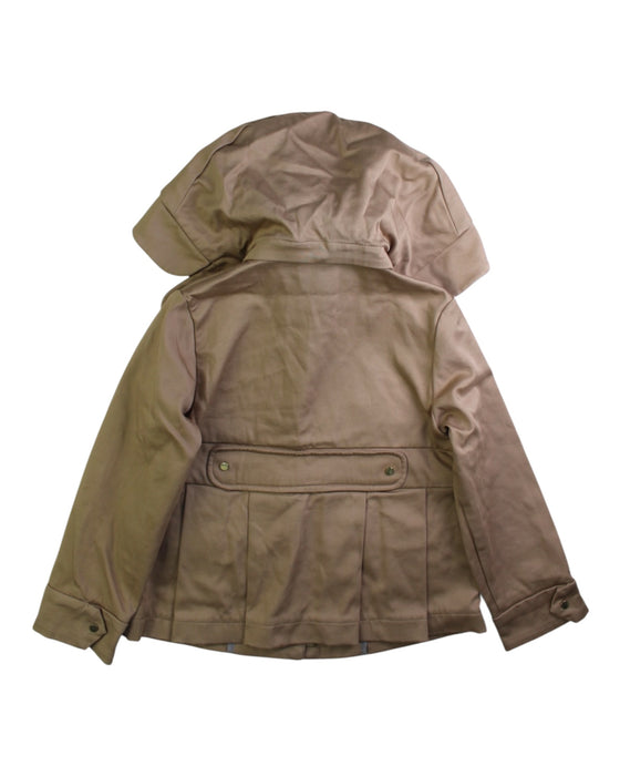 A Beige Lightweight Jackets from Jacadi in size 5T for girl. (Back View)