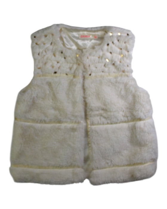 A Beige Dress Up Vests from Billieblush in size 5T for girl. (Front View)