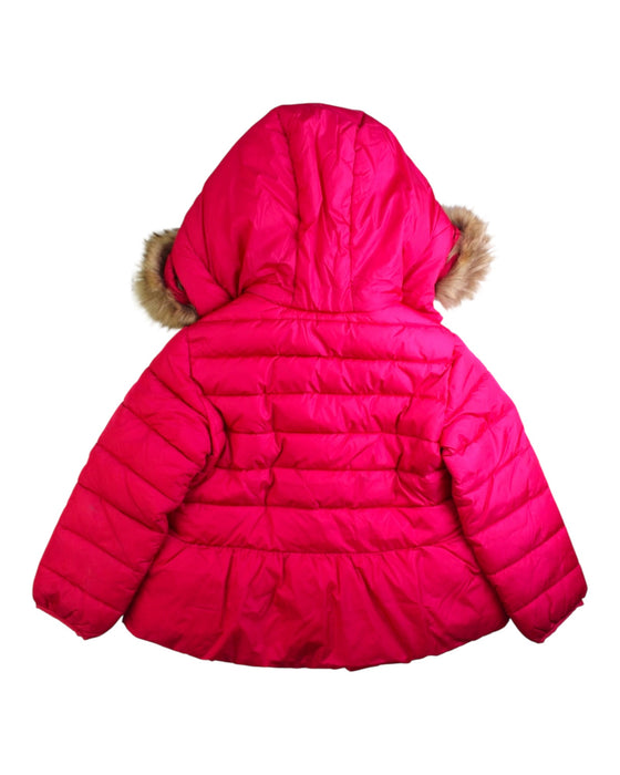 A Pink Puffer/Quilted Coats & Outerwear from Jacadi in size 6T for girl. (Back View)