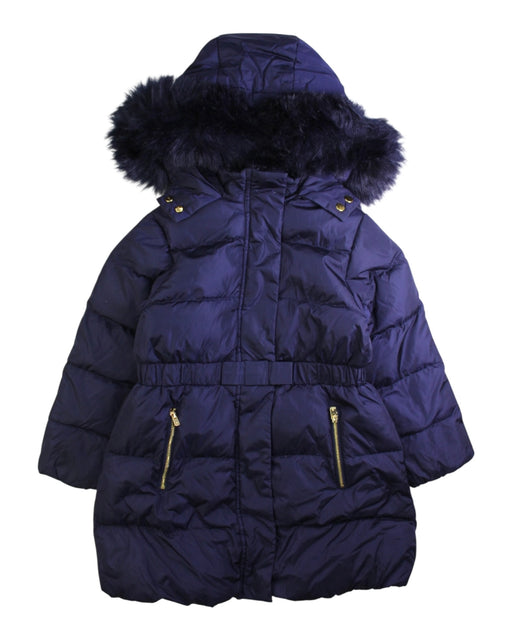 A Navy Puffer/Quilted Coats & Outerwear from Jacadi in size 5T for girl. (Front View)