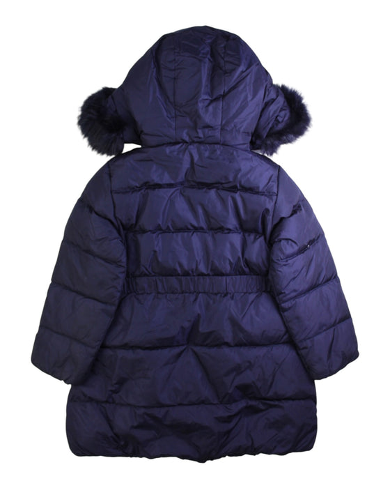 A Navy Puffer/Quilted Coats & Outerwear from Jacadi in size 5T for girl. (Back View)