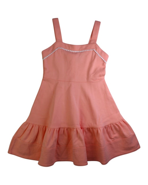 A Peach Sleeveless Dresses from Janie & Jack in size 8Y for girl. (Front View)