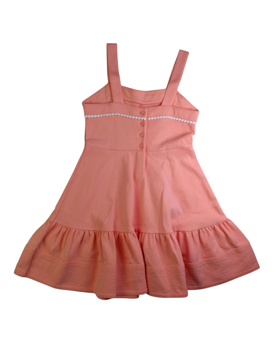 A Peach Sleeveless Dresses from Janie & Jack in size 8Y for girl. (Back View)