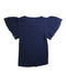 A Navy Short Sleeve Tops from Lucky Brand in size 8Y for girl. (Back View)