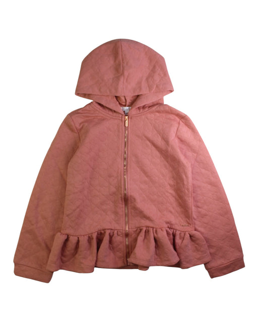 A Pink Lightweight Jackets from Tahari in size 8Y for girl. (Front View)