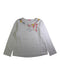 A White Long Sleeve Tops from Miki House in size 7Y for girl. (Front View)
