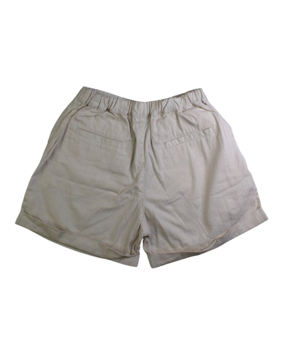 A Ivory Shorts from Miki House in size 7Y for girl. (Back View)