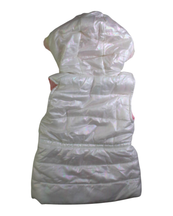A White Outerwear Vests from Betsey Johnson in size 6T for girl. (Back View)